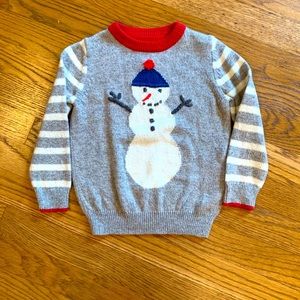 Mini Boden Snowman Sweater